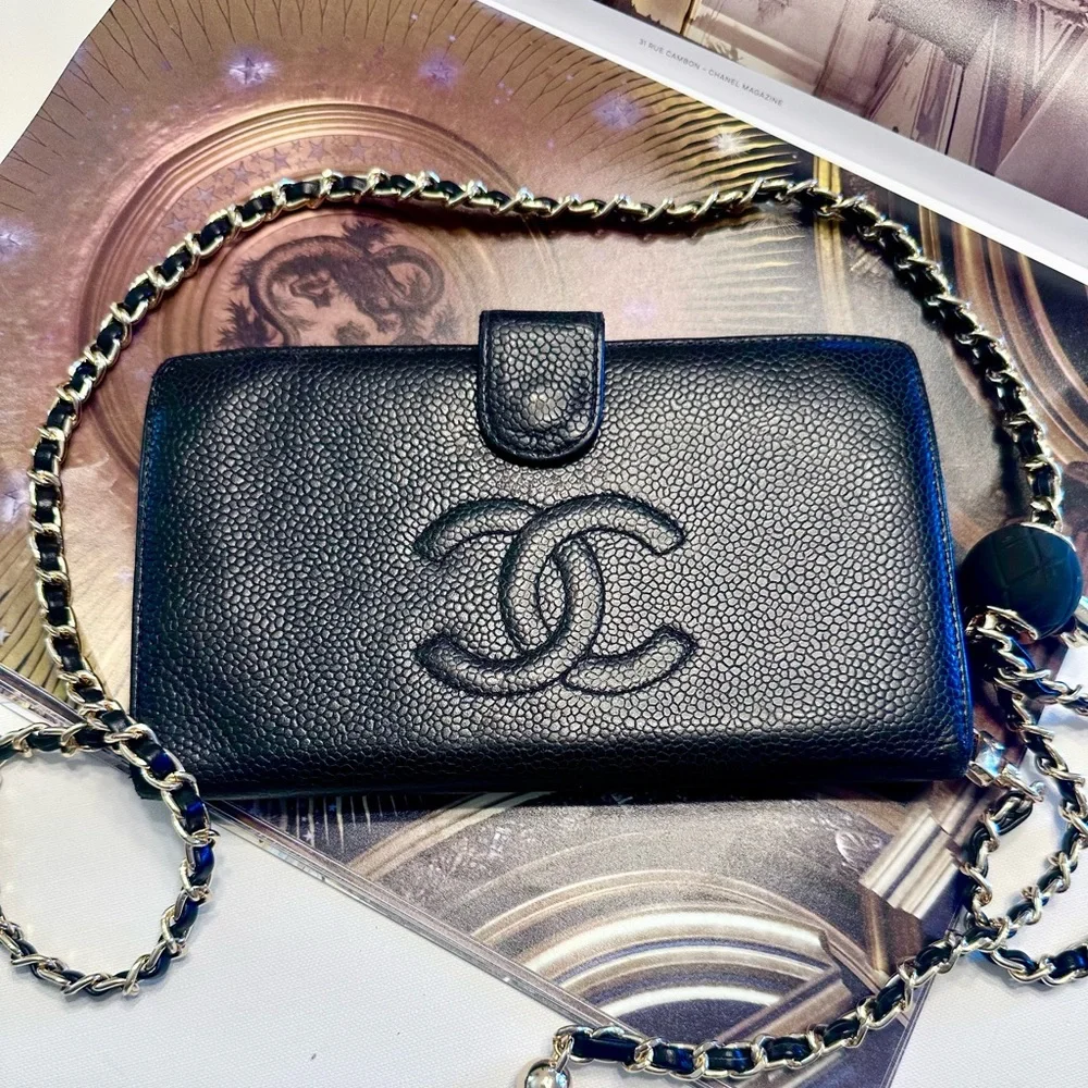 Chanel Timeless CC  Caviar Flap Wallet
